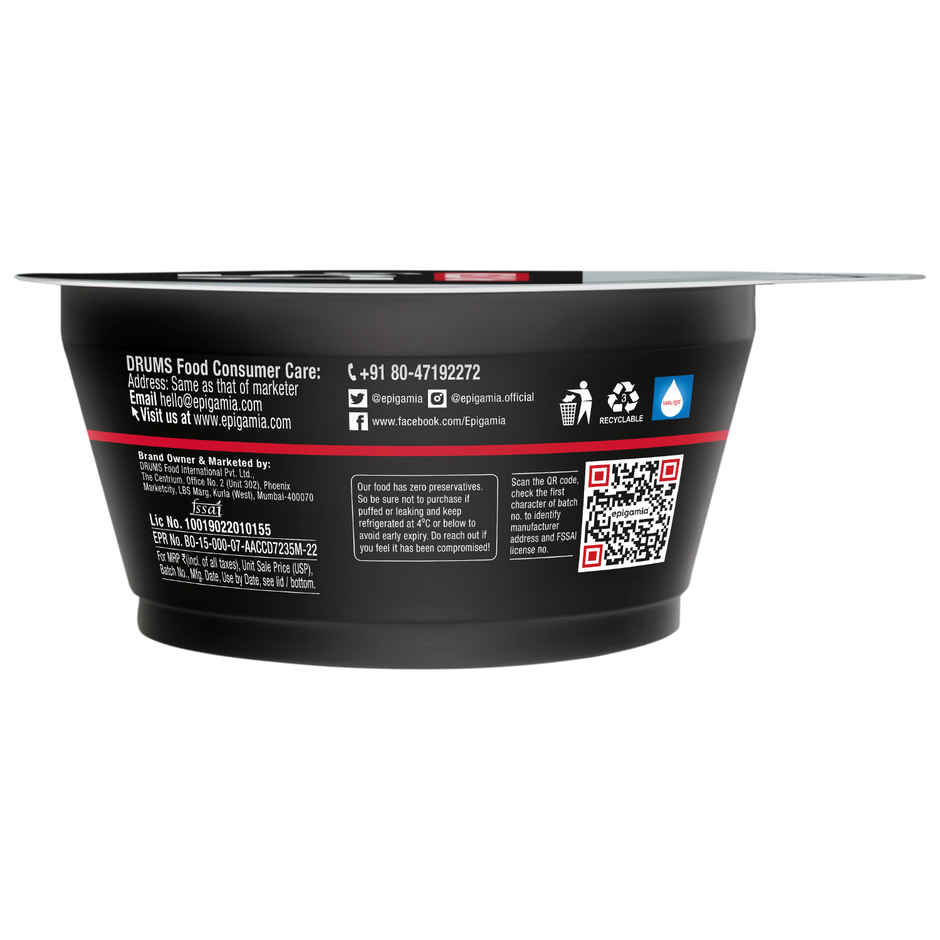 Epigamia 15 G Protein Turbo Yogurt, Strawberry