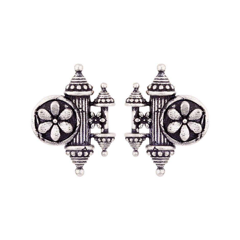 Voylla Nayantara Floral Motif Embossed Earrings