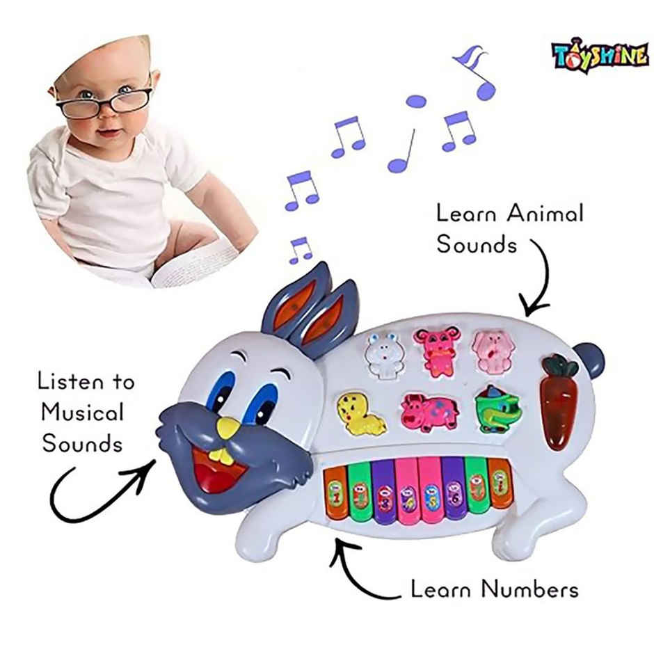 Toyshine Rabbits Musical Piano Musical Toy (Multicolor)