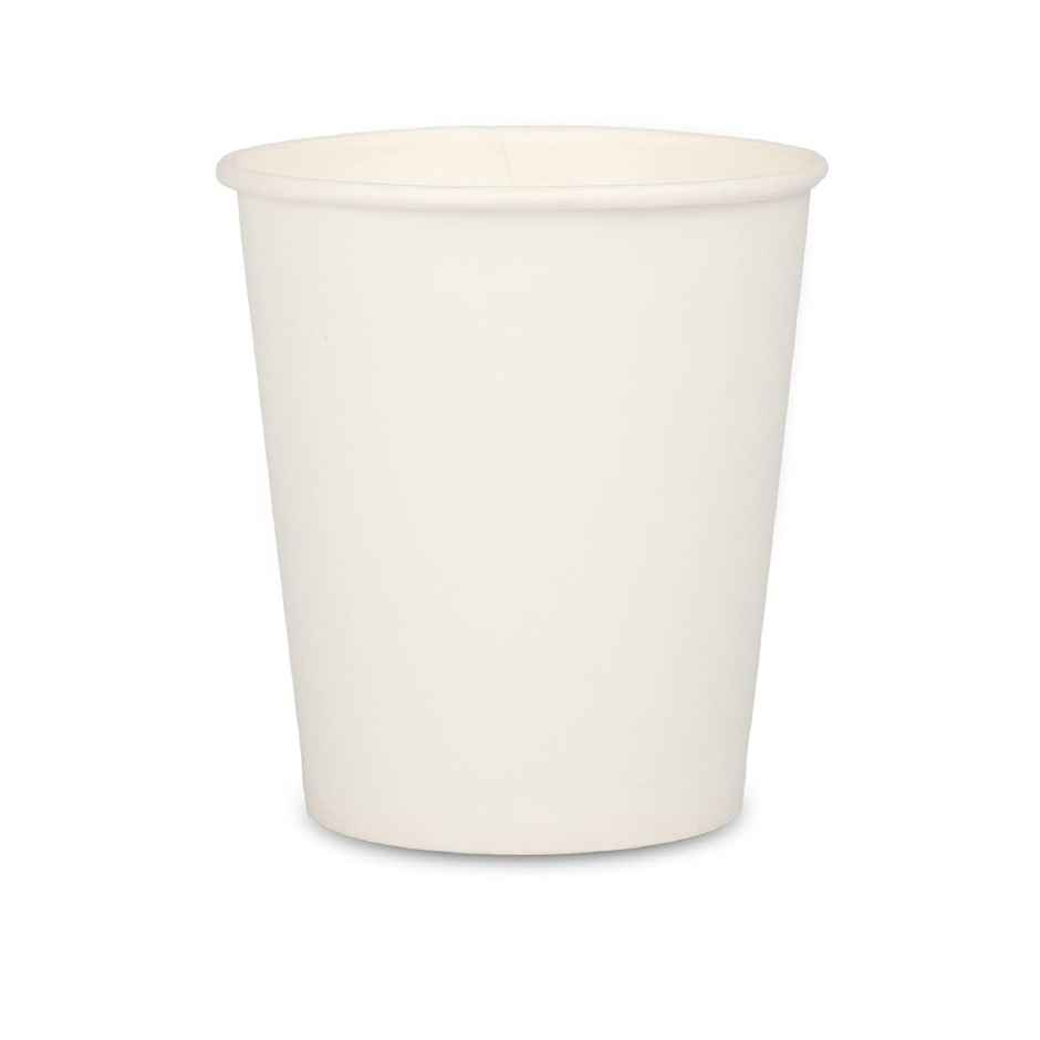 Disposable Premium Paper White Glass | 250 ml | Pack of 25 | 280 GSM | Tempware Combo