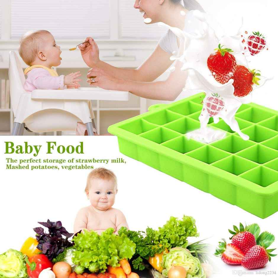 YouBee Silicone Ice Cube Trays | 2 Pcs | 24 Cavity Per Ice Tray | Multi-Color