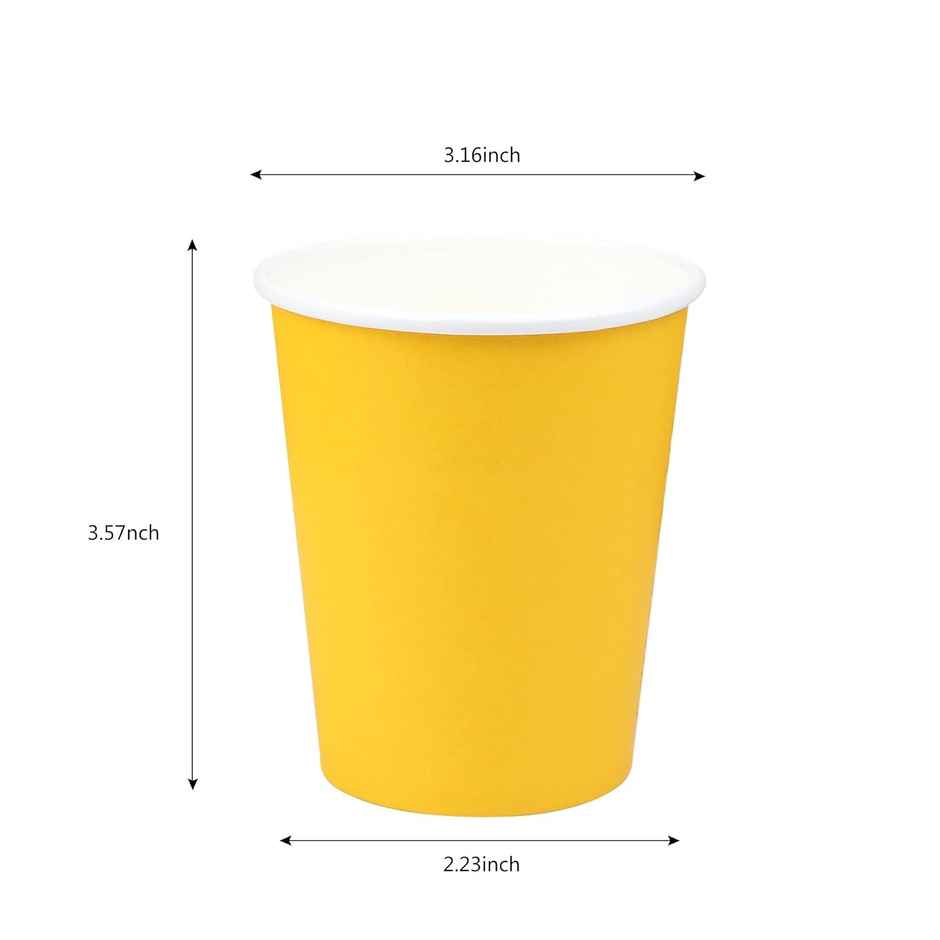 Premium Party Cups | Yellow | 360 ml | Pack of 10 | Urgo