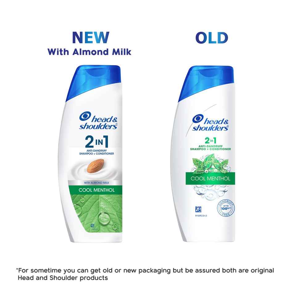 Head & Shoulders 2-In-1 Cool Menthol Anti Dandruff Shampoo + Conditioner For Women & Men