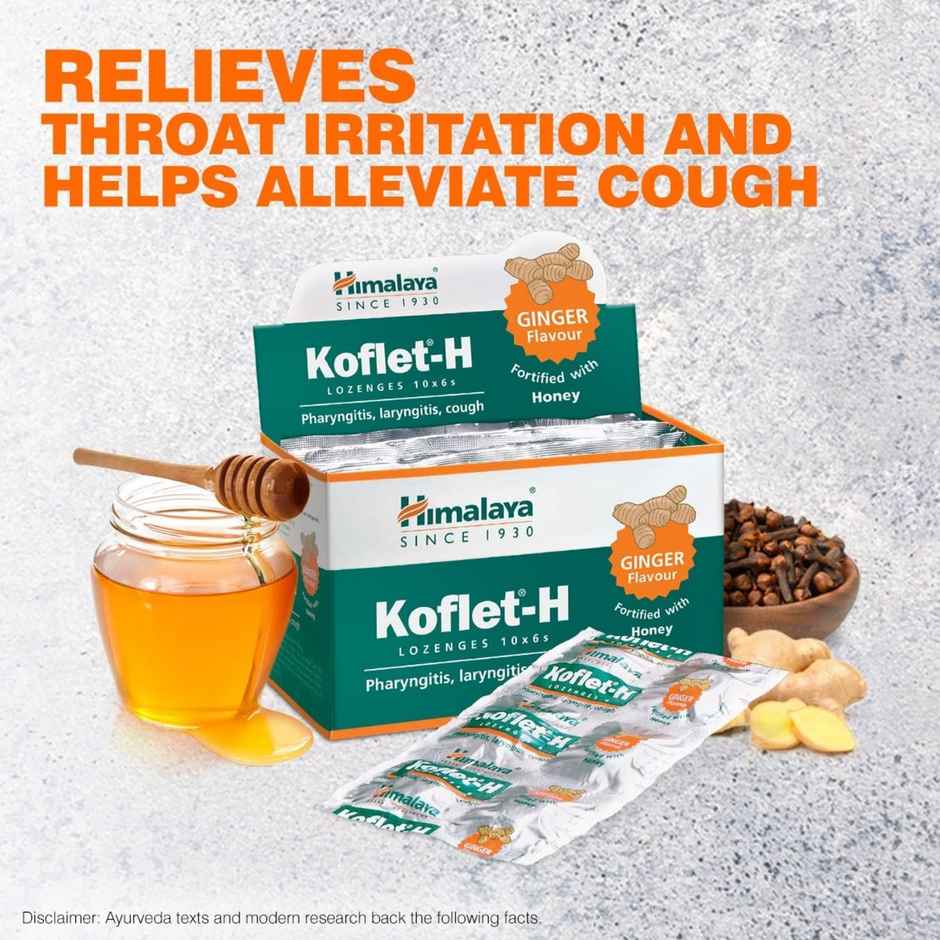 Himalaya Koflet H Cough Ginger Lozenges