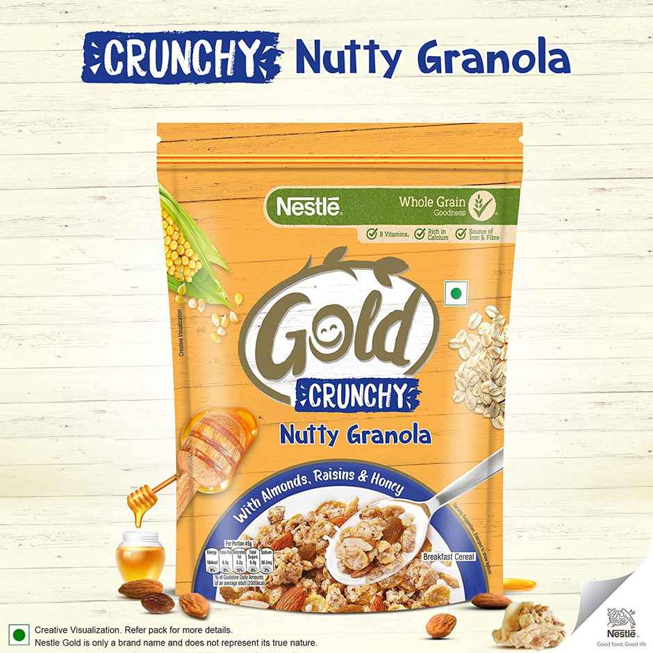 NESTLE GOLD Crunchy Nutty Granola Breakfast Cereal