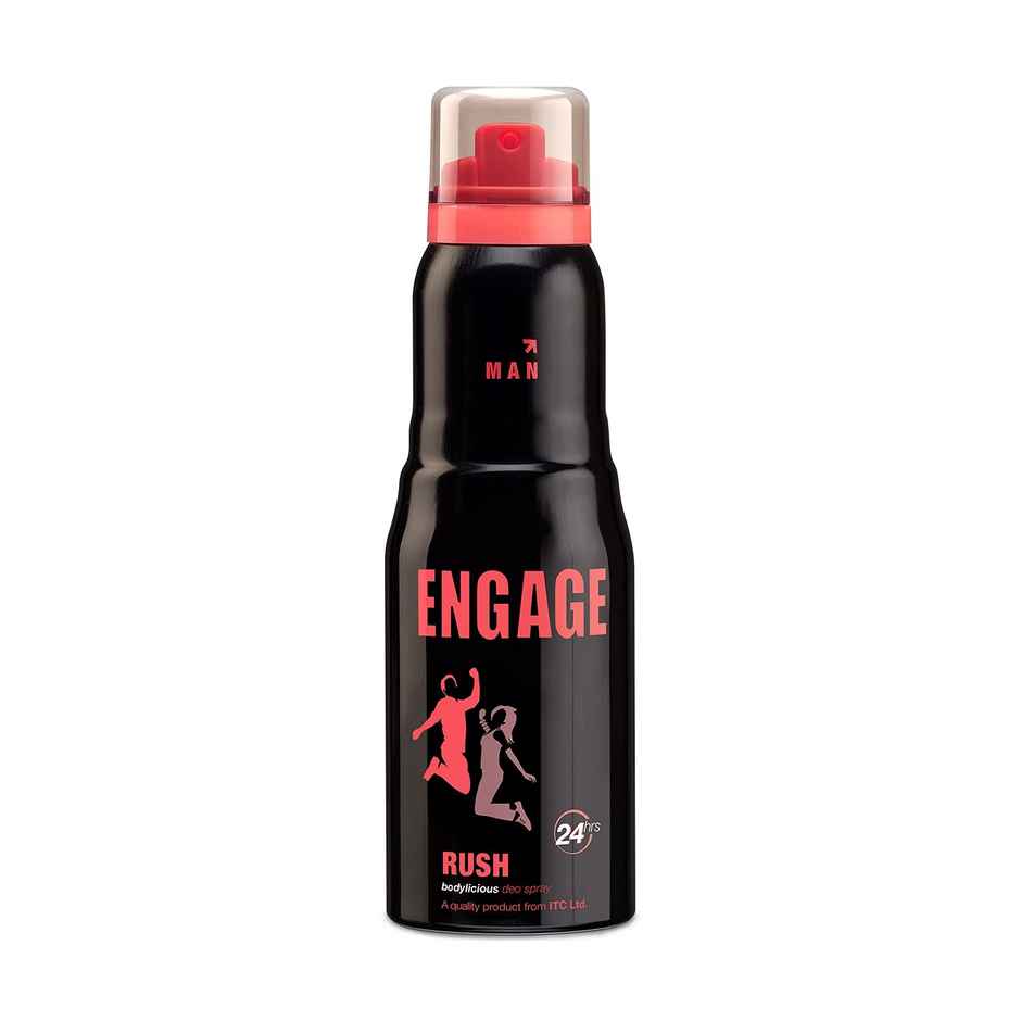 Engage Tickle Deodorant for Men, Body Spray, Citrus & Spicy, Skin Friendly