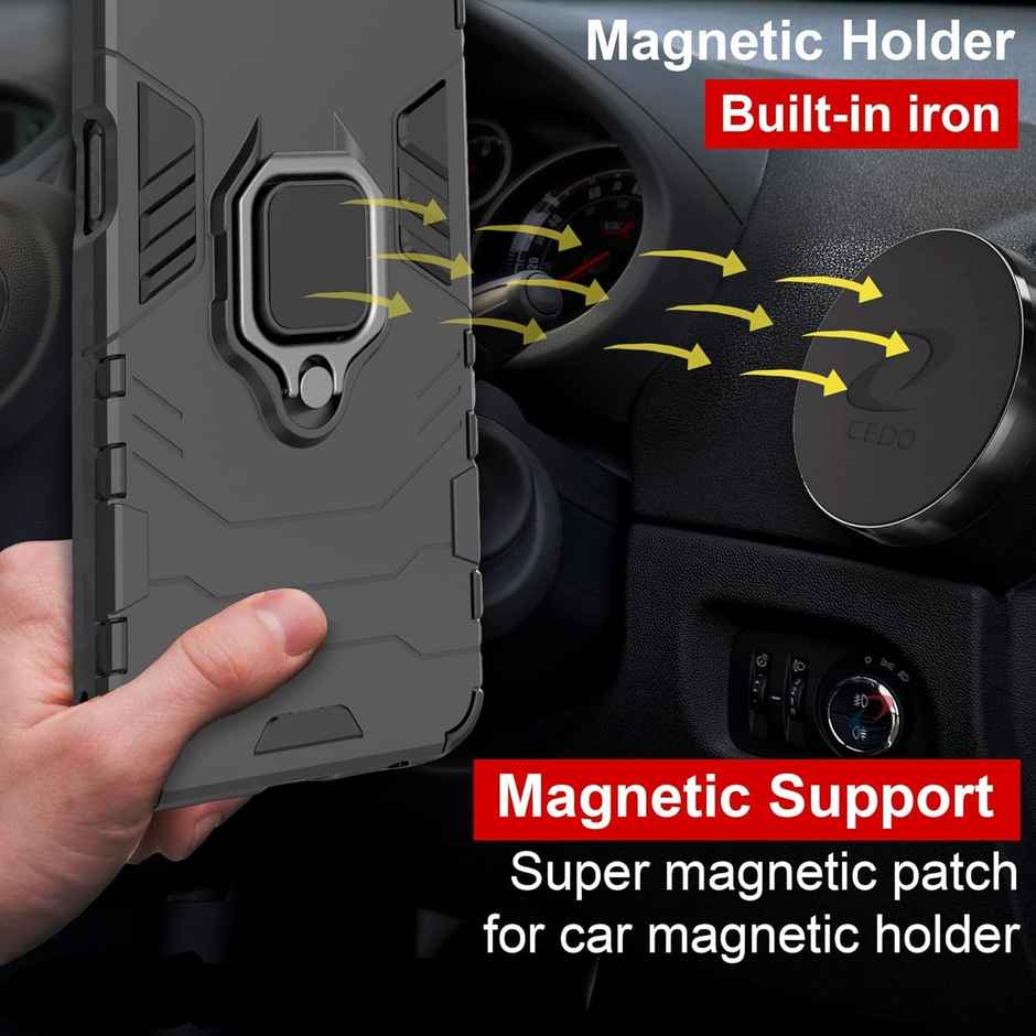 Artistque Case for Iqoo Z9x 5g Back Cover - Ring Stand Armor Cover