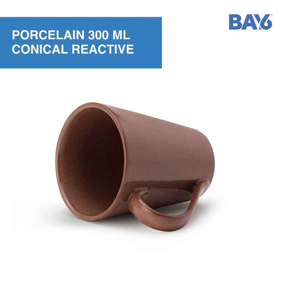 BAY6 Porcelain Coffee Mug Conical Coffee Mug 300ml Reactive - Amaco