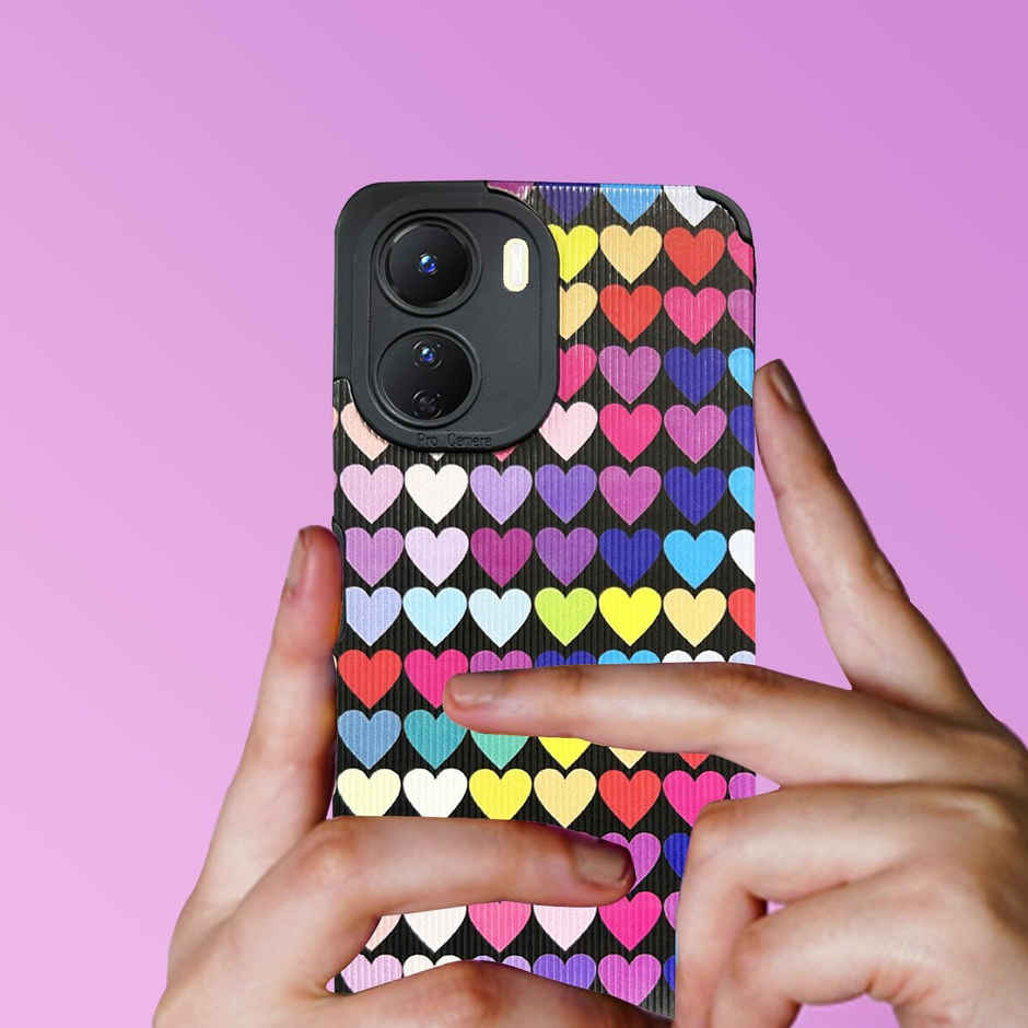 Artistque Case for Vivo Y16 Back Cover - Heart Print