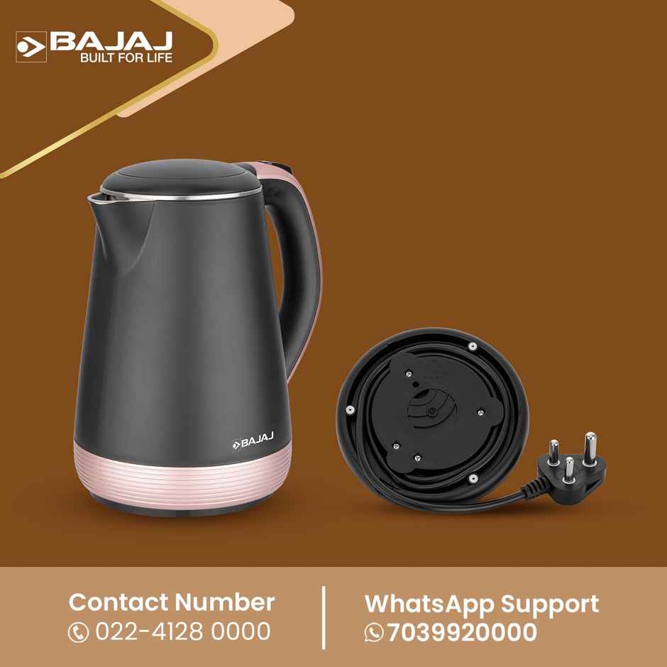 Bajaj KTP 1.7 Ltr Electric Kettle,Gold