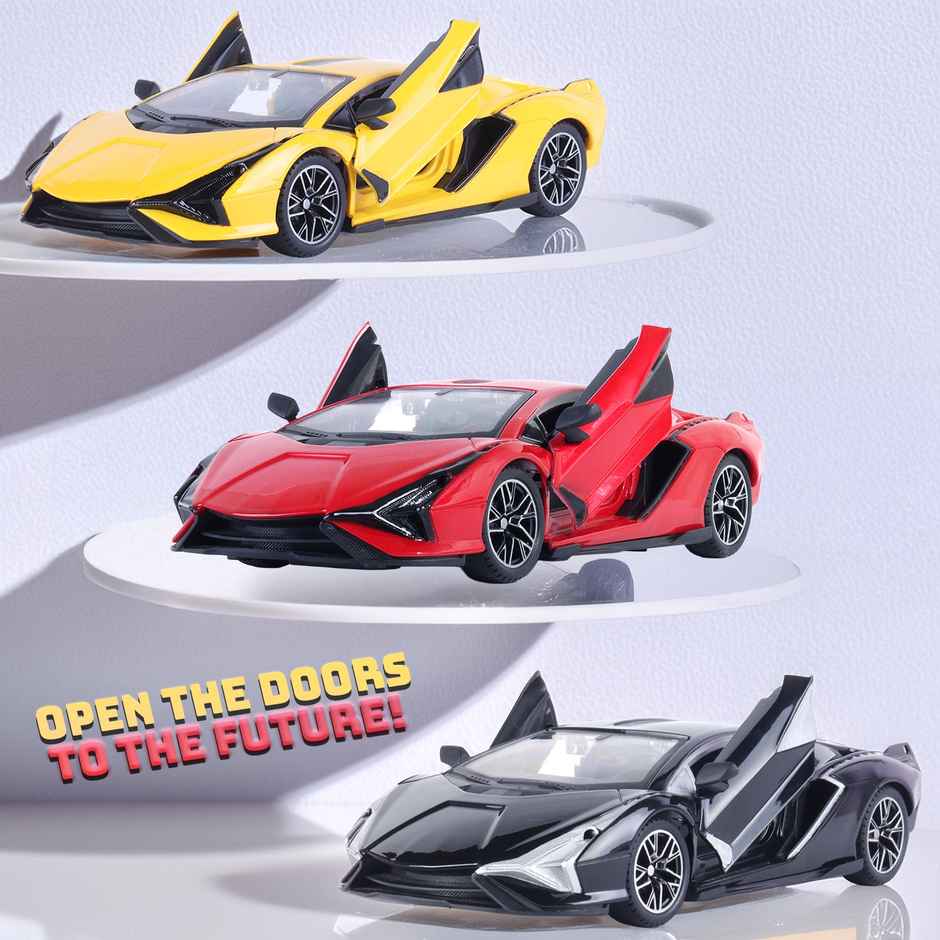 Race n Roll RC Door Opening Car | 1200mAh | 100+ft Range | Drift | Lam Red