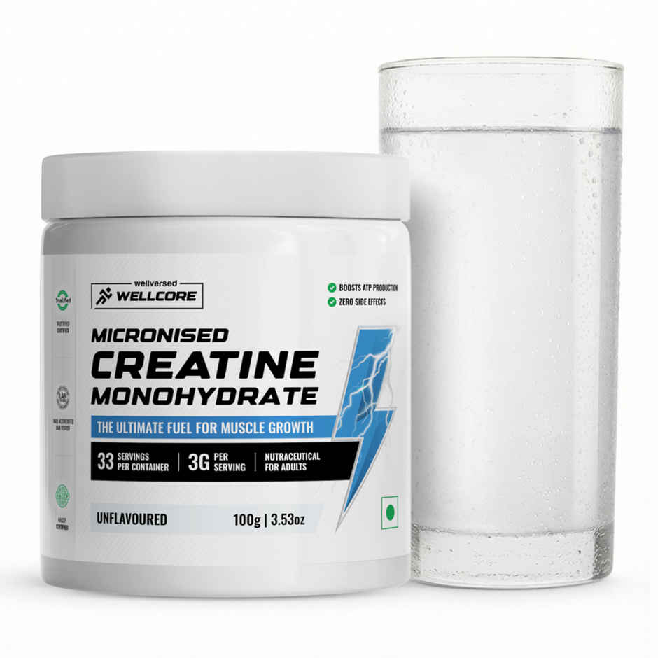 Wellcore Micronised Unflavored Creatine Monohydrate | 33 servings