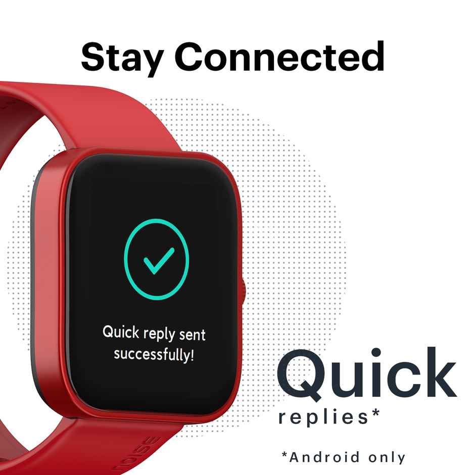 Noise ColorFit Caliber Smartwatch | Classic Red