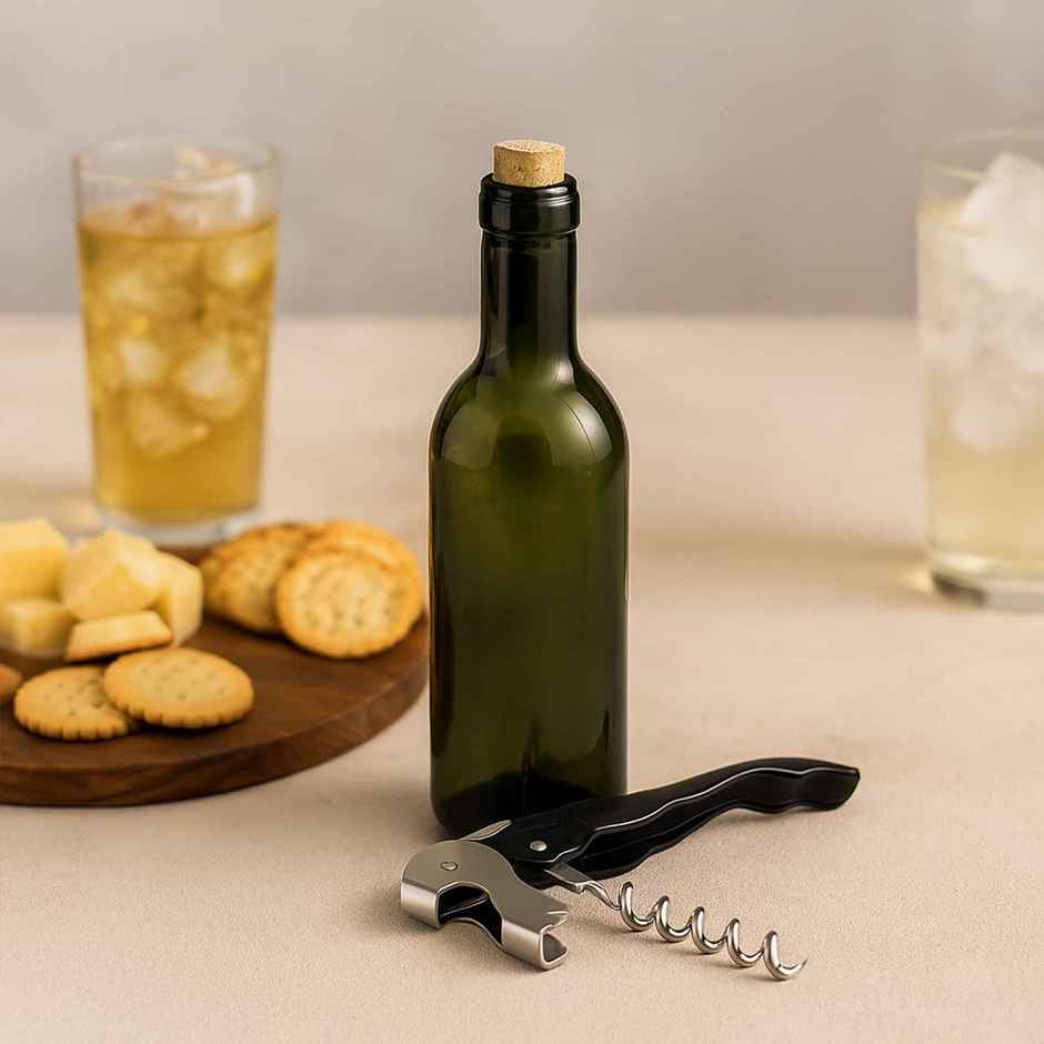 Stainless Steel Corkscrew Opener With Foil Cutter - Assorted