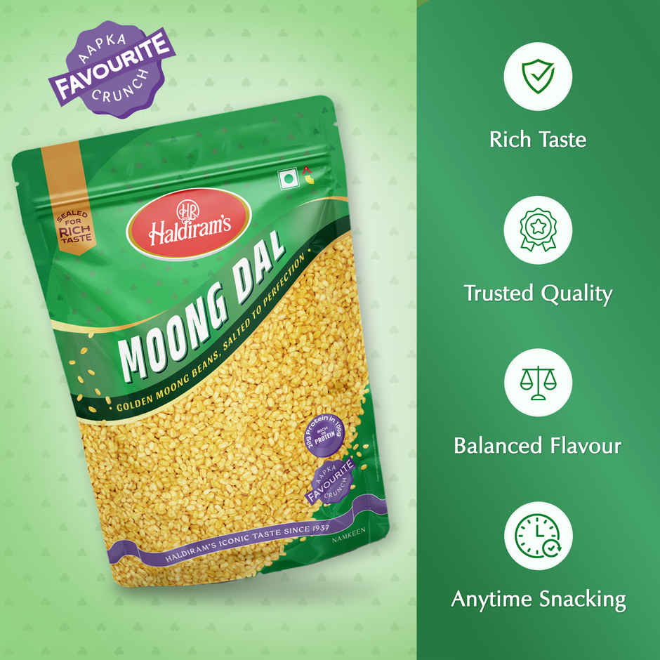 Haldiram's Moong Dal | Crispy Fried Lentil Snack