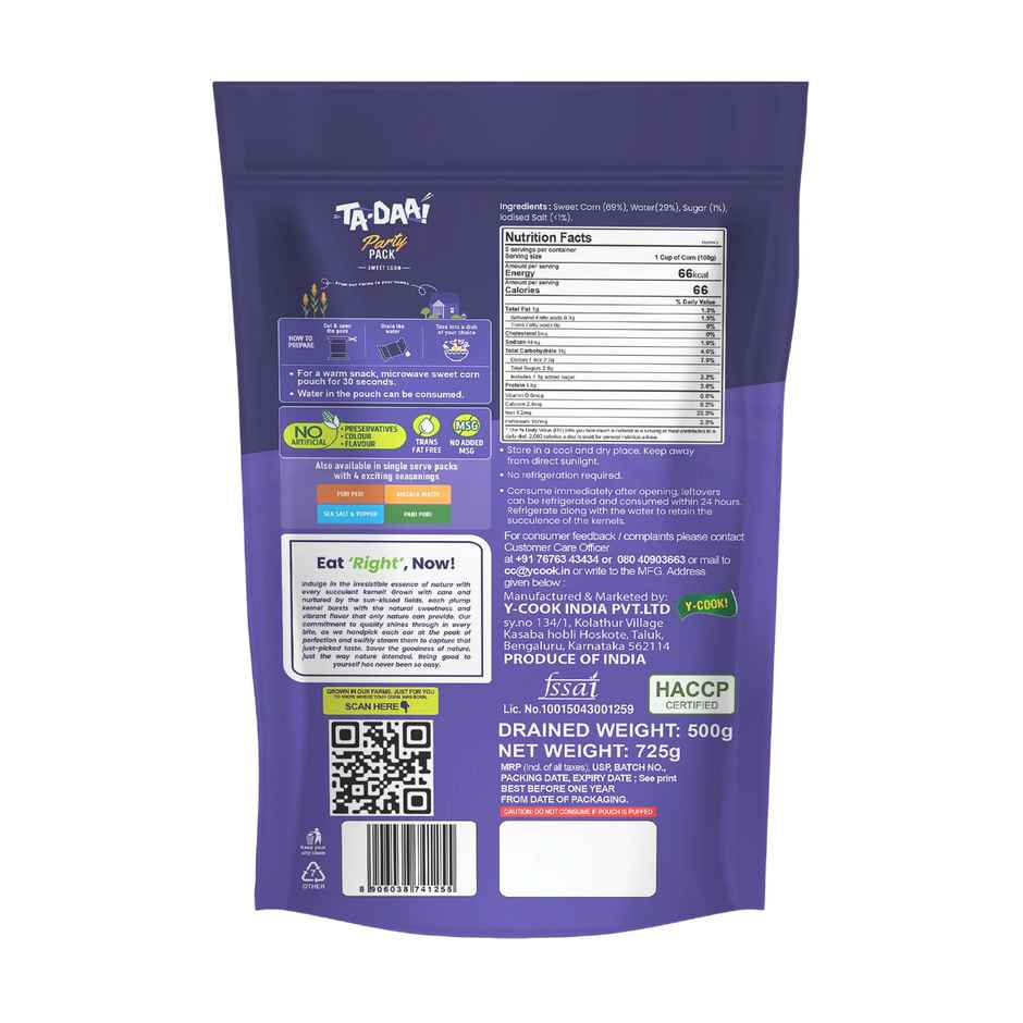 Tadaa Sweet Corn Kernels