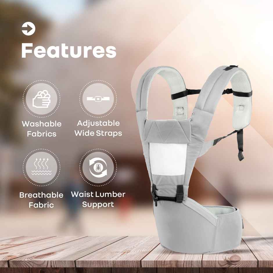 R for Rabbit Upsy Daisy Baby Carrier ( Grey Cream )