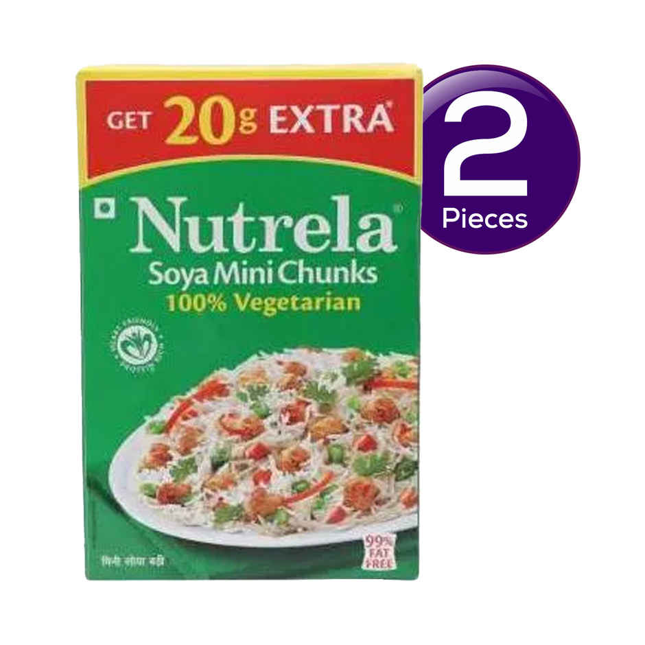Nutrela Mini Soya Chunks Combo