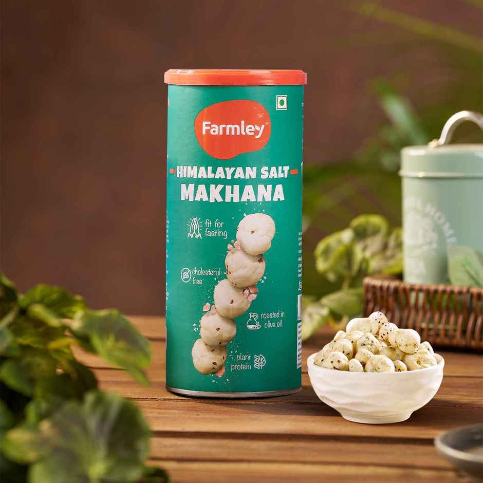 Farmley Roasted Makhana | Himalayan Salted | Olive Oil Roasted