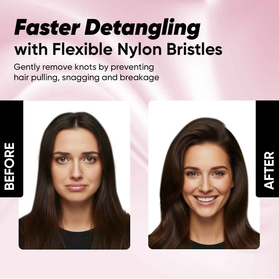 Vega Detangling Brush for Women, Men & Children, Wet & Dry Use (DTB-02)