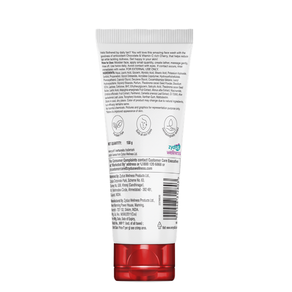 Everyuth Naturals Choco Cherry Tan Removal Face Wash