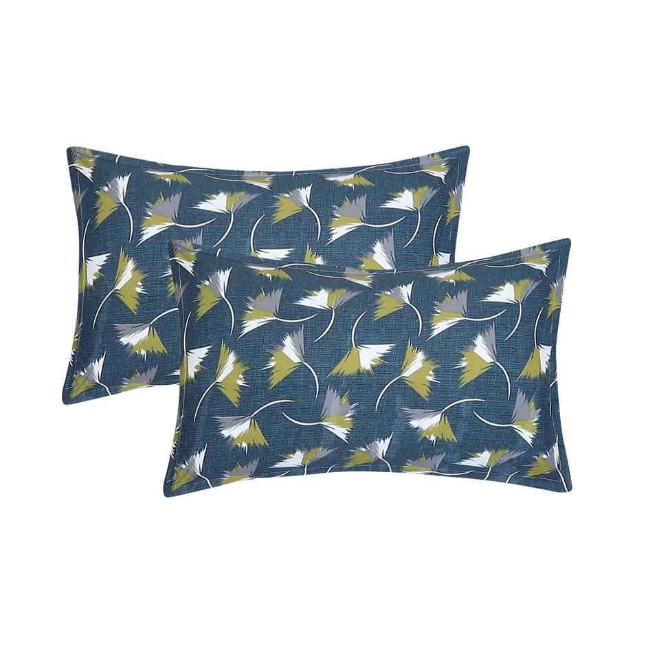 Status Double Microfibre Floral Bedsheet | Teal | 87 x 94 in