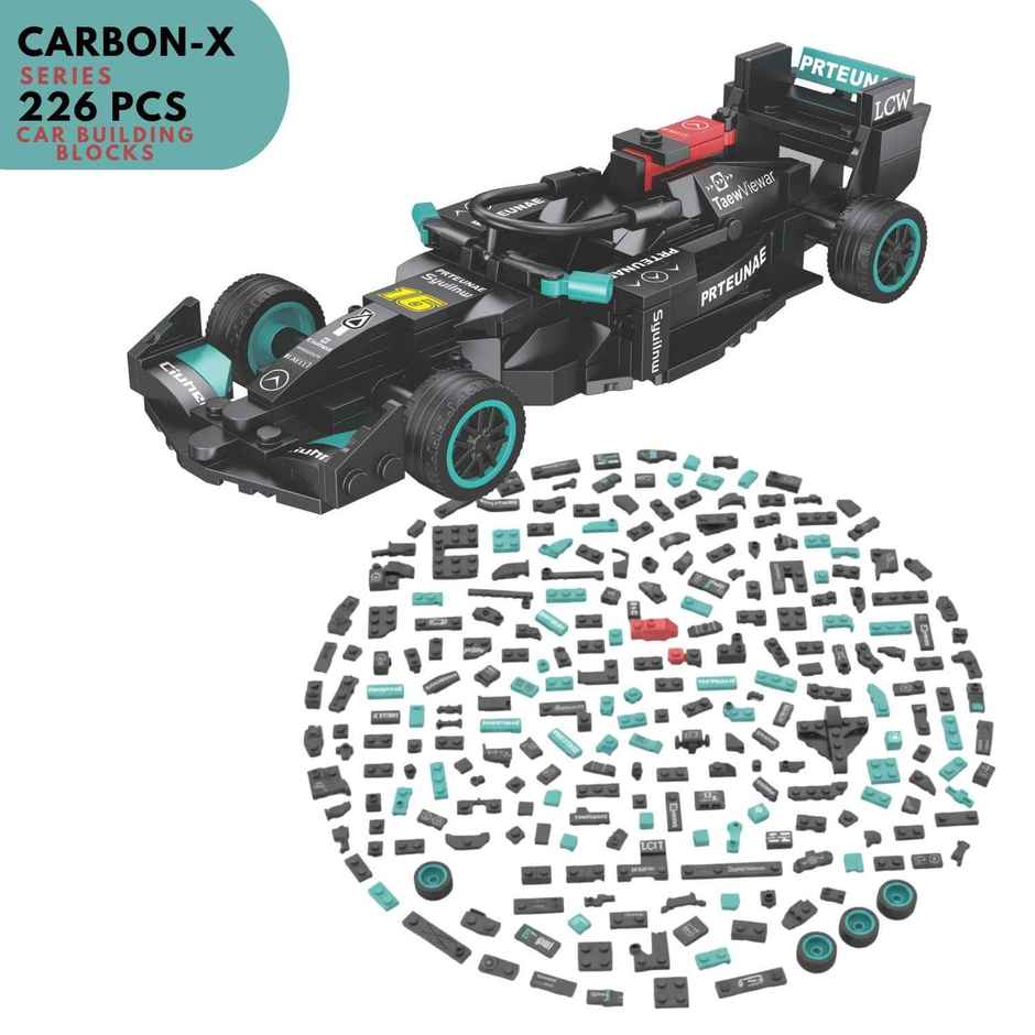 Apex Carbon-X Ghost F1 Building Blocks 226 Pieces | STEM Construction Toy