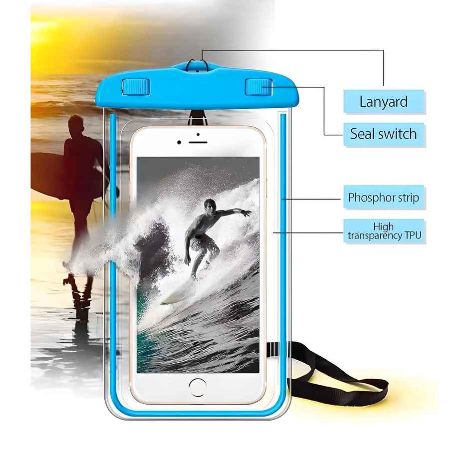 Homez it Waterproof Phone Pouch For Pool And Beach | Assorted