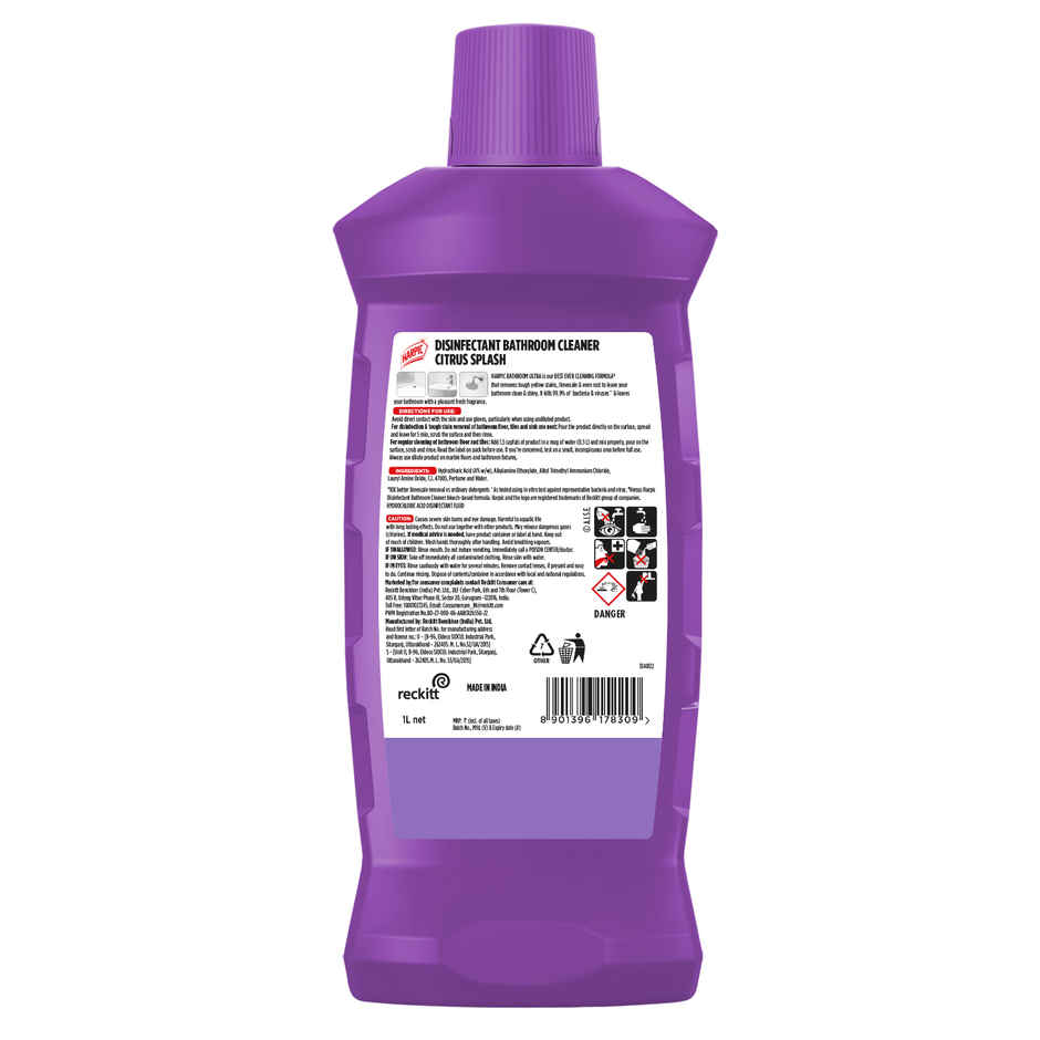 Harpic Bathroom Ultra 10X Tough Stain Remover Citrus 1000ml