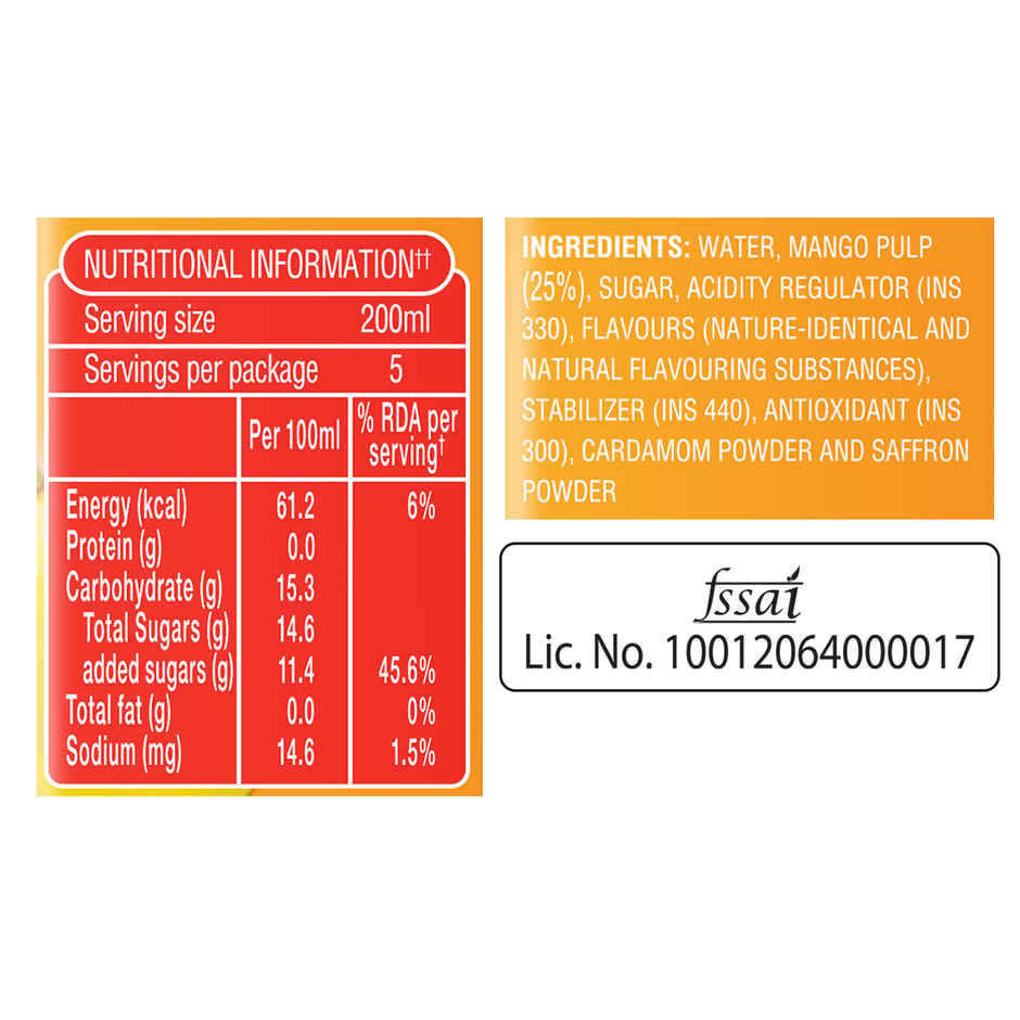 Paper Boat Aamras Drink