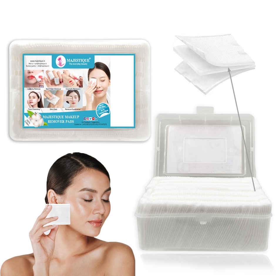 Majestique Facial Cotton Pads - Soft and Makeup Remover Wipes | 460 pcs