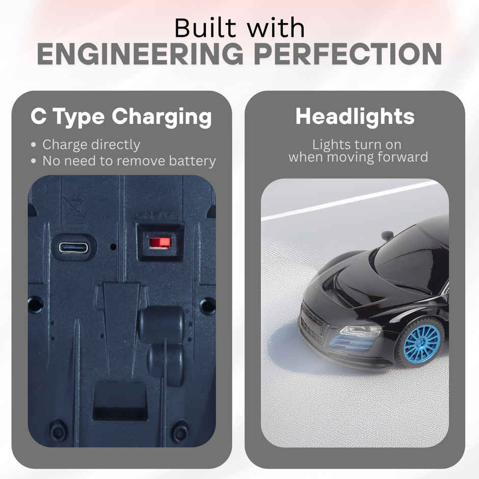 Frendo 1:24 Hi Speed Mini Remote Control Car -Aud Black