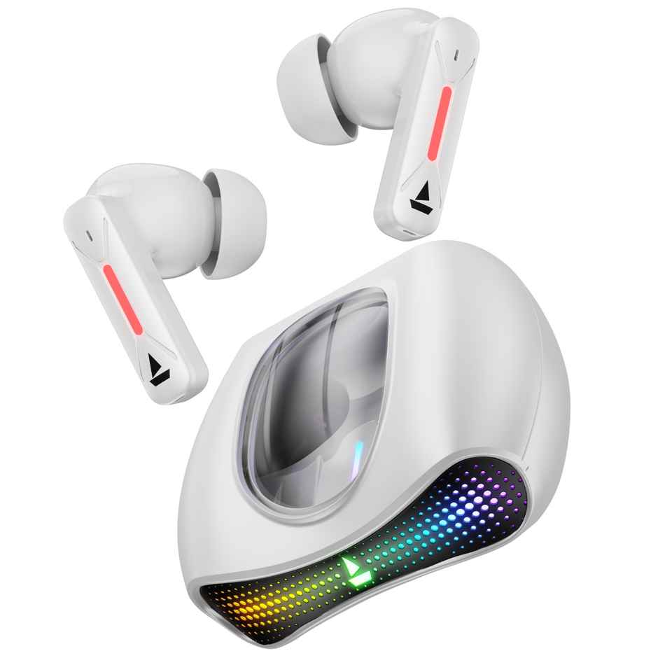 boAt Airdopes Drift W/ Beast Mode, Blazing Leds, 40 Hrs Playback & Enx Technology (White Sabre)