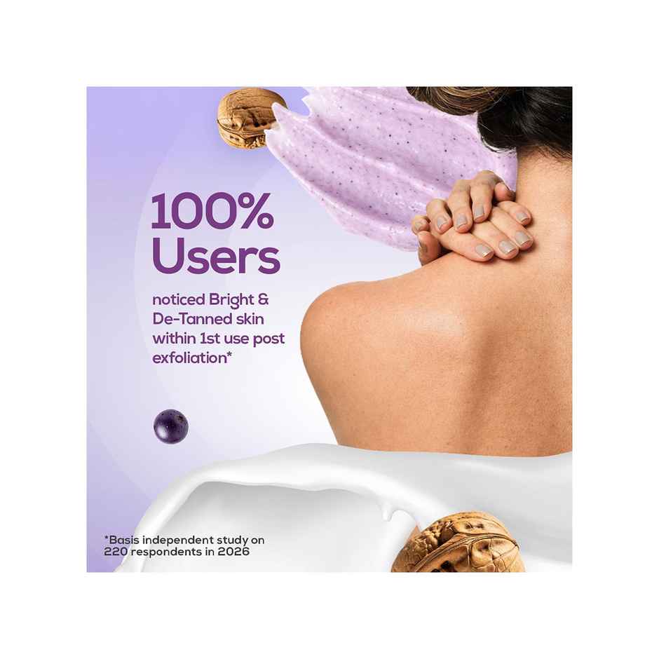 Fiama De Tan Body Scrub with 1% Niacinamide | Exfoliating Scrub for Instant Brightness