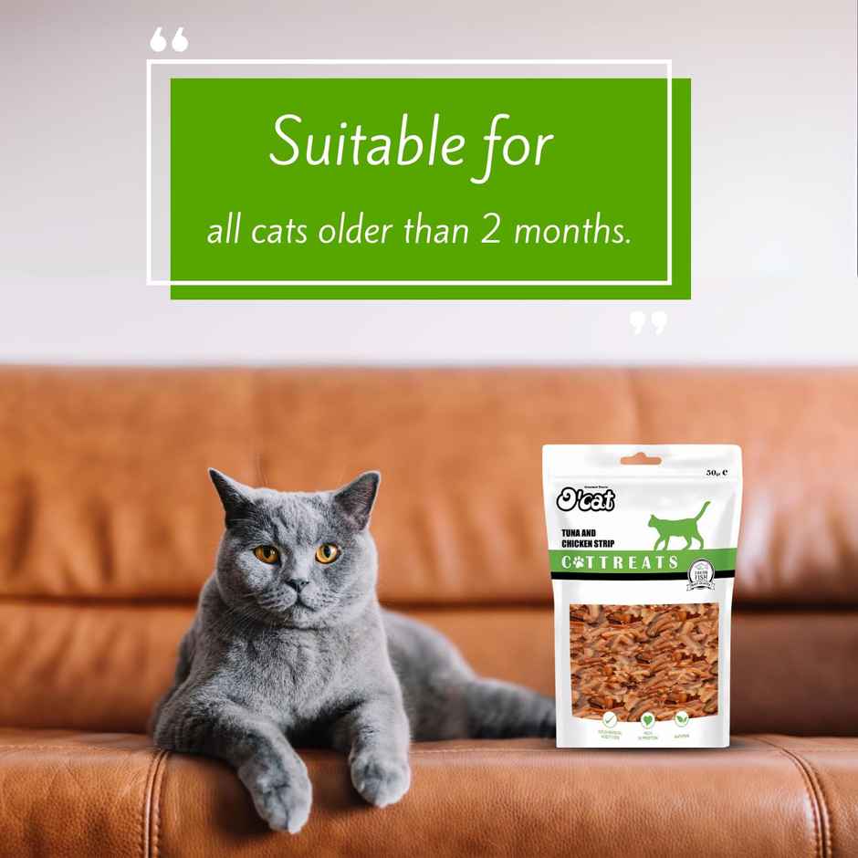 Ocat Snacks Tuna & Chicken Strips | Treat For Cats