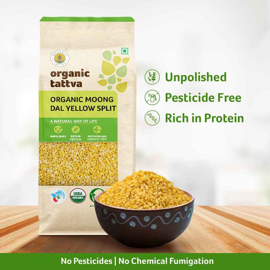 Organic Tattva Organic Moong Dal Yellow Split