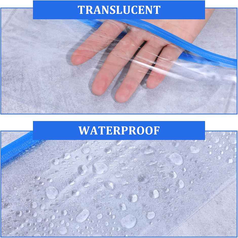 Saya A6 Zipper Bag PVC Transparent (Assorted) - Mini Makeup & Stationery Pouch