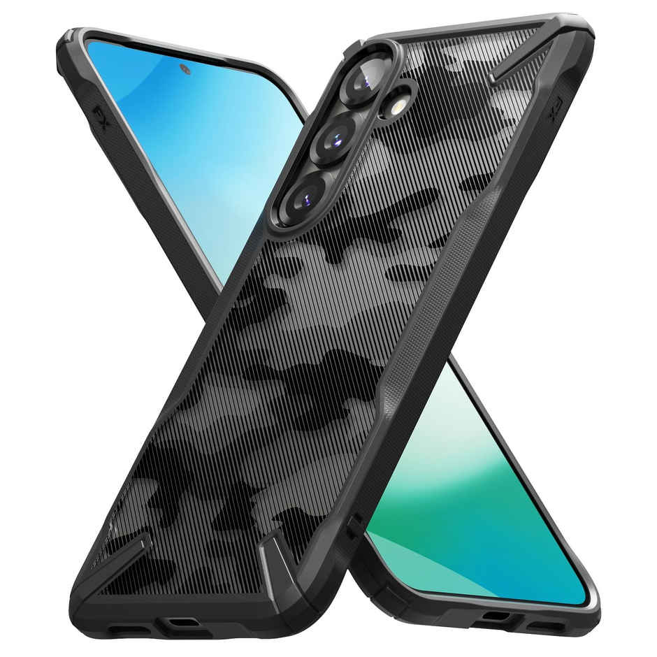 Ringke Samsung Galaxy S25 Back Cover Case | Fusion X - Camo Black