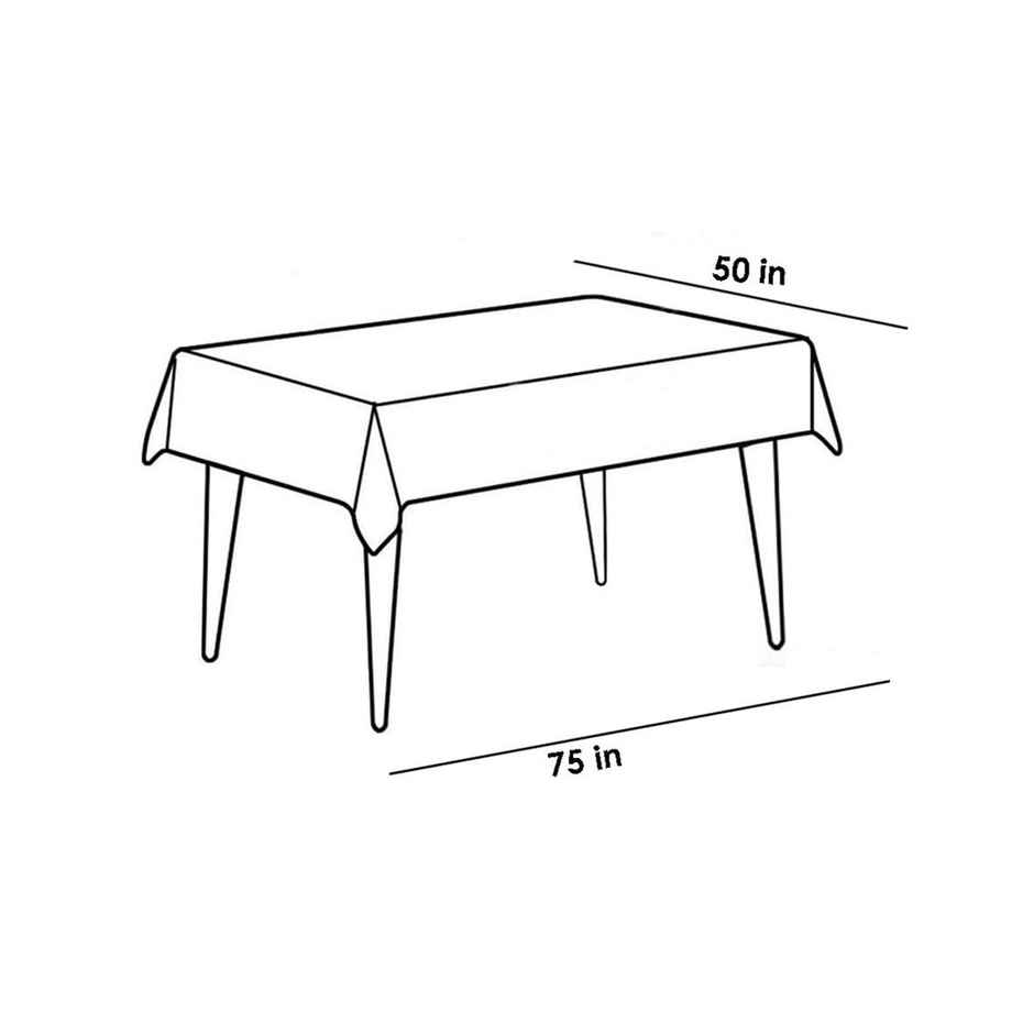 Lushomes Table Cover - Brown | Jute Dining | 6 Seater | 50 x 75 inch | 4 x 6 ft