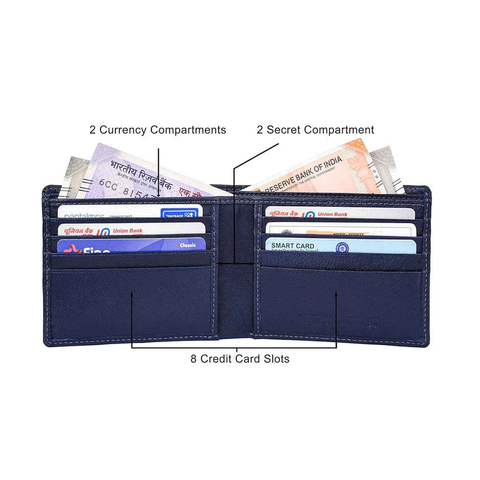 Villain Luxury Villain Party Combo Premium Long Lasting Perfume For Men (2pc) & Urban Forest Men'S George Leather Wallet | Blueberry (1pc) Combo