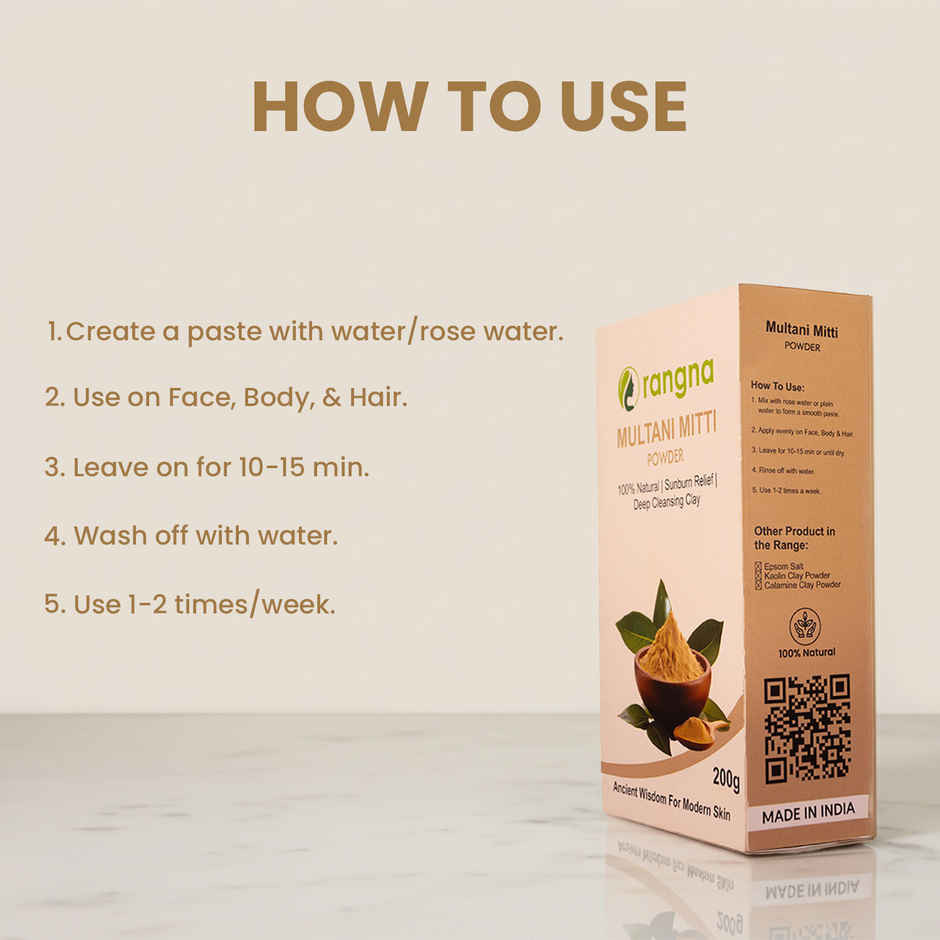 Rangna Multani Mitti Powder Natural Fuller's Earth (RAMM7601)