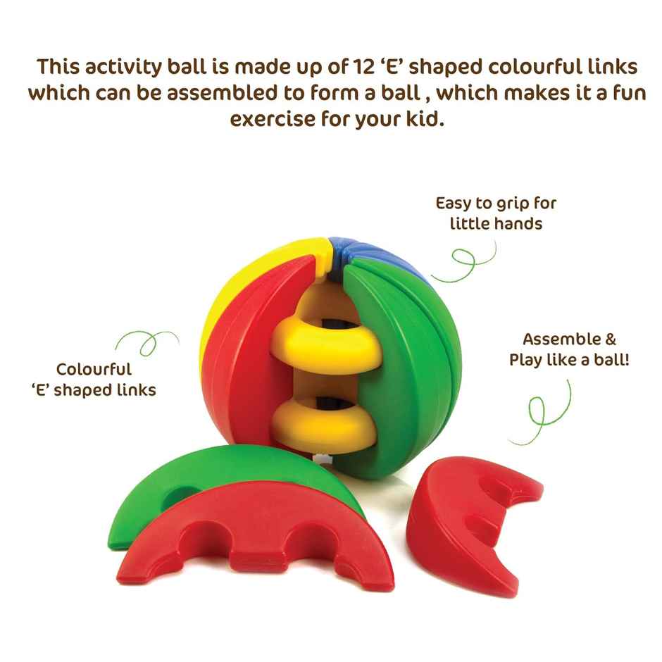 Giggles Funskool Activity Ball | Assemble & Roll | Multicolor
