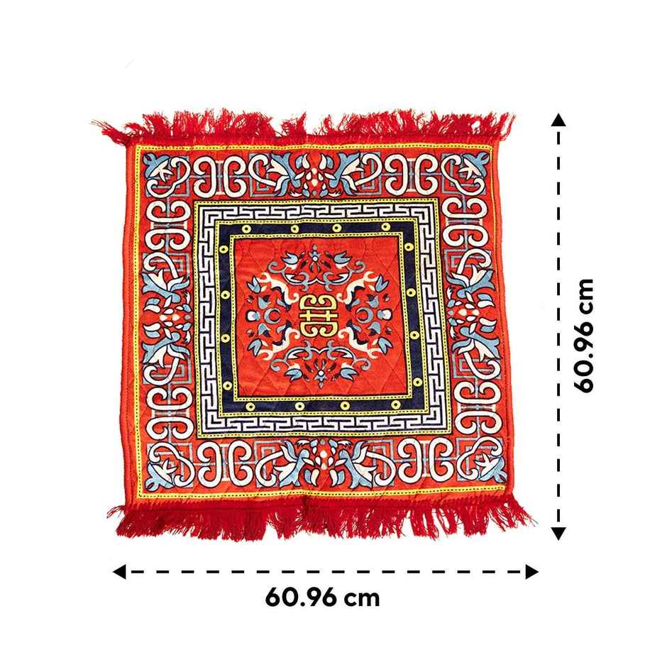 Pooja Aasan | Multicolor | 24 x 24 inch | Jai Kashi