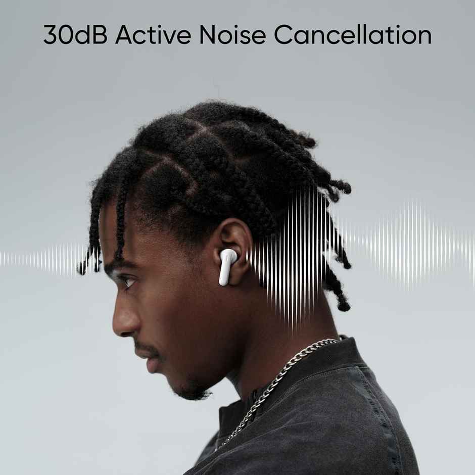 realme Buds T300 TWS Earbuds (Stylish Black)