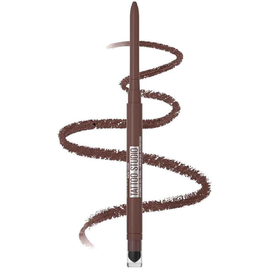 Maybelline New York Tattoo Studio Smokey Eye Kohl Gel Pencil Eyeliner, Smokey Brown