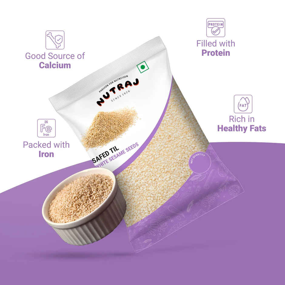 Nutraj Classic Safed Til (White Sesame Seeds Natural) Combo   
