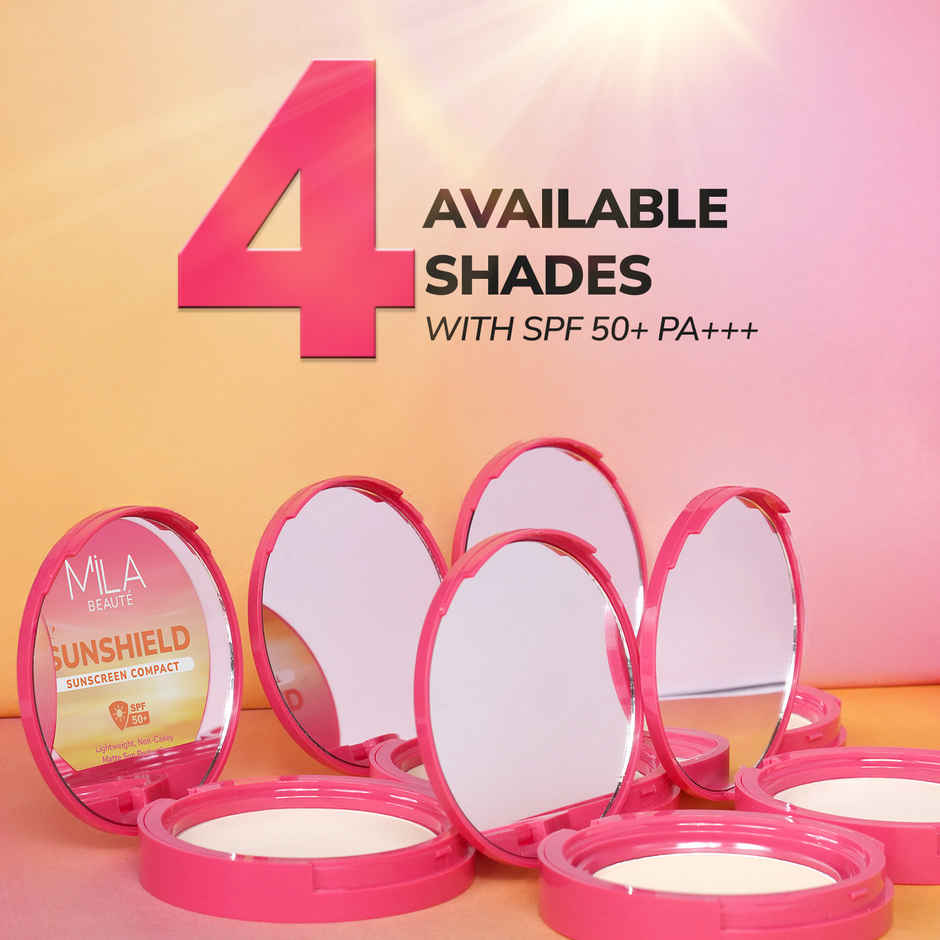 Mila Beaute Women's Sun Shield Sunscreen | SPF 50 PA+++ | Suitable for all Skin Types - Beige