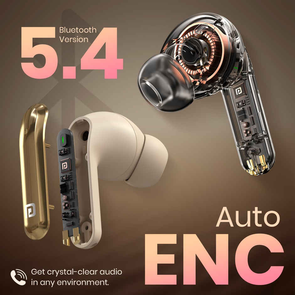 Portronics Twins 29 Smart TWS Earbuds Beige
