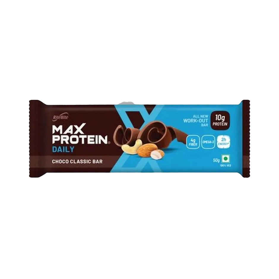 RiteBite Max Protein 10g Protein Bar Choco Classic Combo