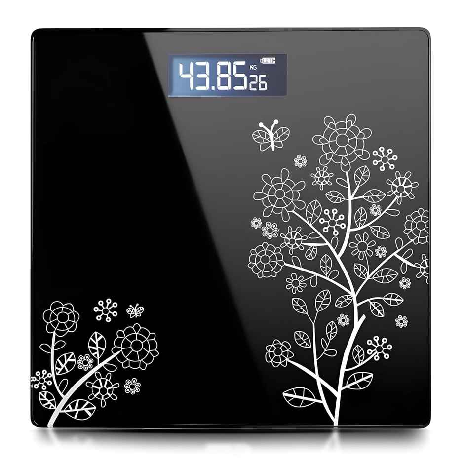 Atom AL450 Bathroom Scale | Glass Platform | LCD Display | High Accuracy